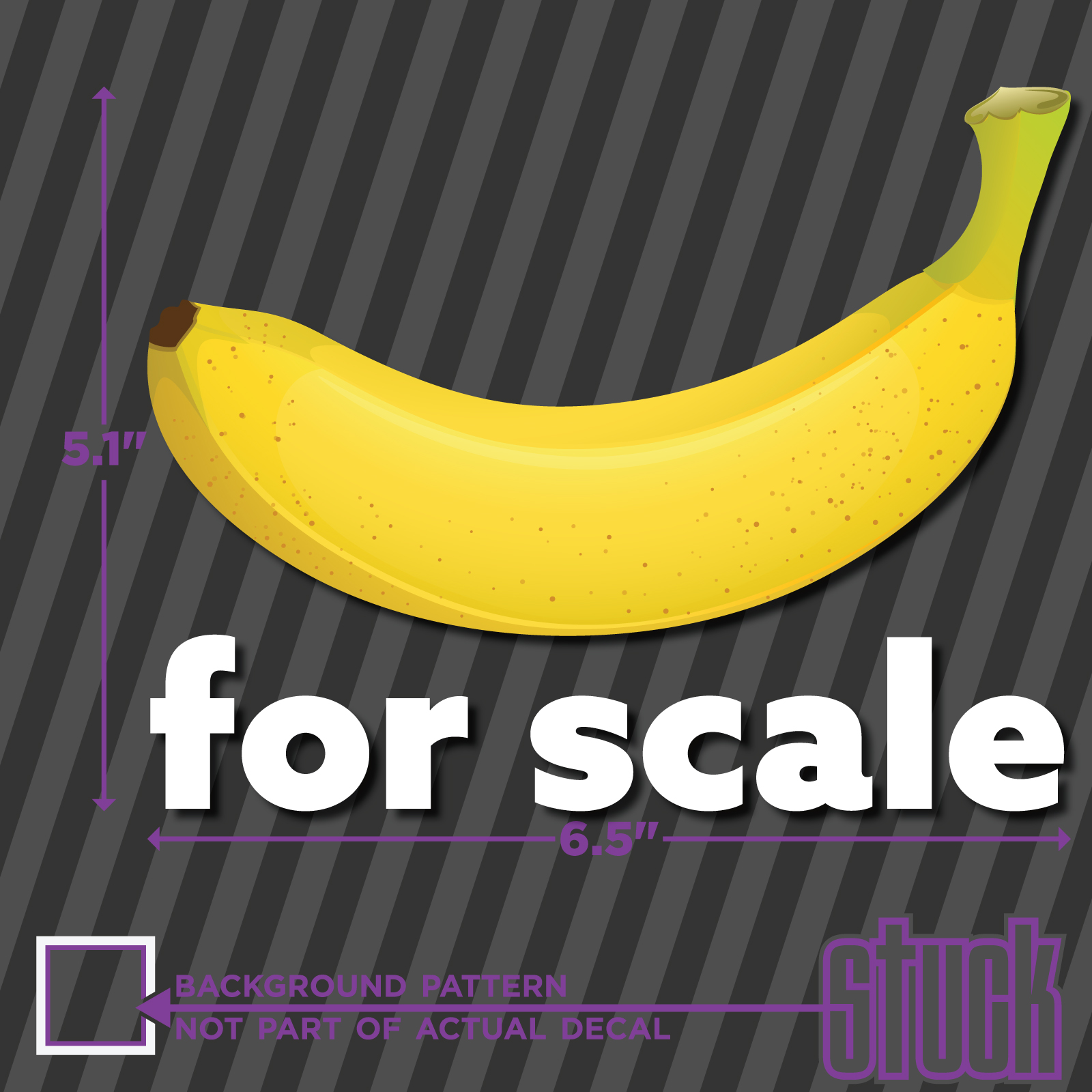 banana for scale - printed vinyl decal die cut sticker meme reddit funny  size | eBay